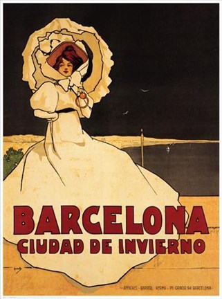 Framed Barcelona Print