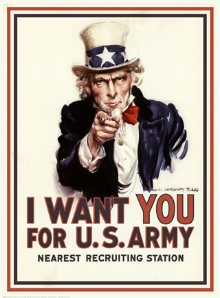 Framed I Want You Print