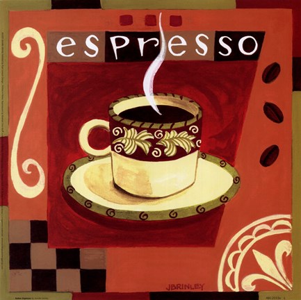 Framed Italian Espresso Print