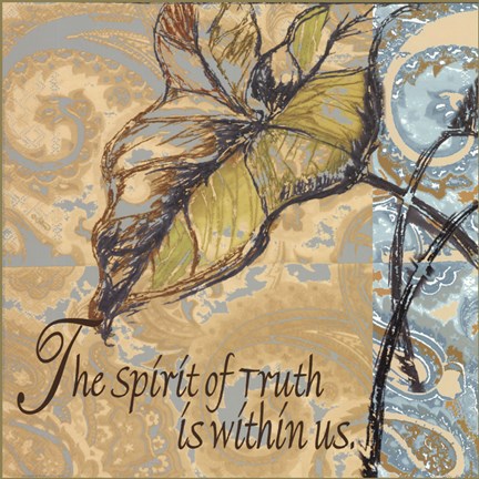 Framed Spirit Of Truth Print