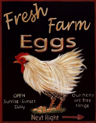 Framed Fresh Eggs Print