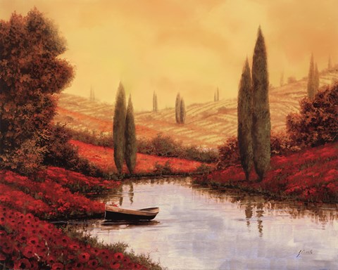 Framed Silenzio Tra I Cipressi Print