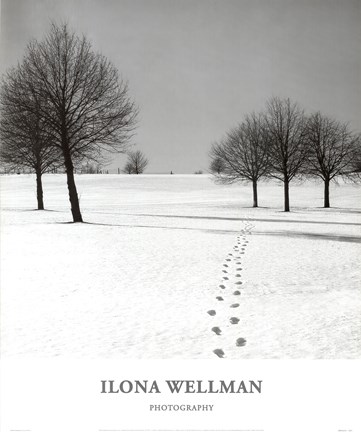 Framed Winter Footsteps Print