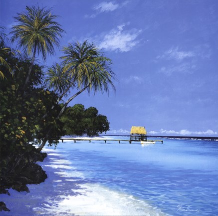Framed Tropical Paradise II Print