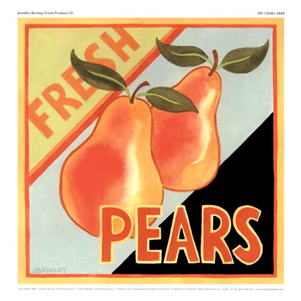 Framed Fresh Produce IV Print