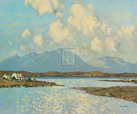 Framed Connemara Cottages Print