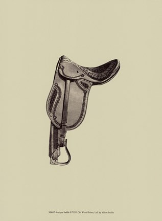 Framed Antique Saddle II Print