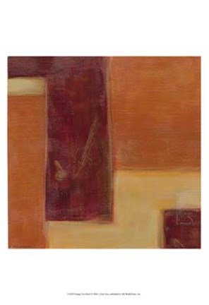 Framed Orange Two-Step I Print