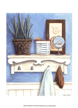 Framed Coastal Bath IV Print