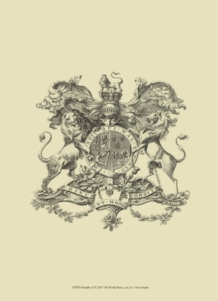 Framed Heraldry II Print