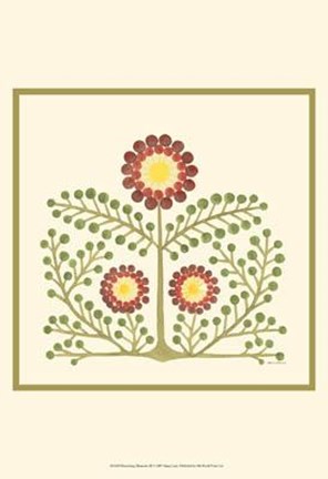 Framed Flourishing Blossoms III Print