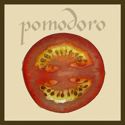 Framed Italian Vegetable II Print