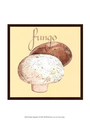 Framed Italian Vegetable V Print