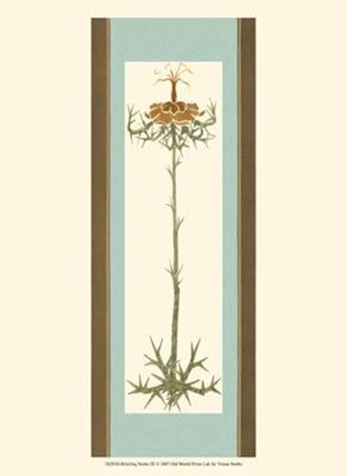 Framed Bristling Stems III Print