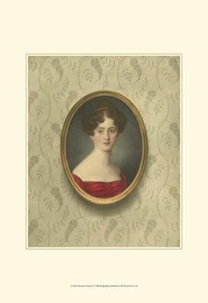 Framed Miniature Portrait I Print