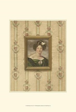 Framed Miniature Portrait IV Print
