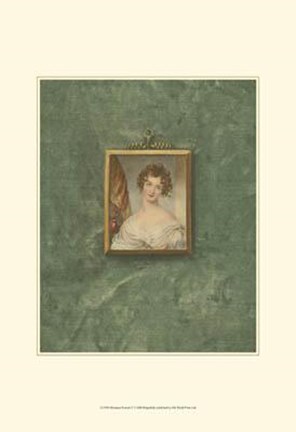 Framed Miniature Portrait V Print