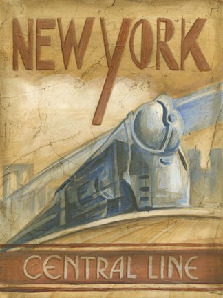 Framed New York Central Line Print