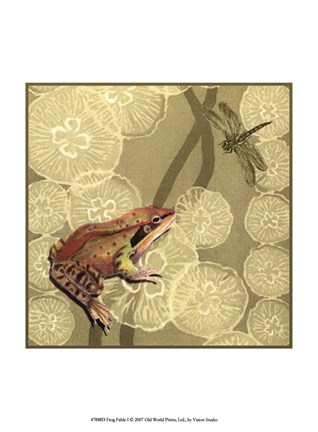 Framed Frog Fable I Print