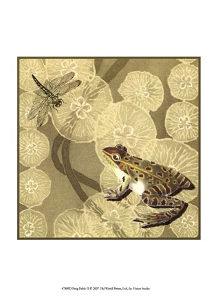 Framed Frog Fable II Print