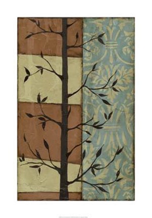 Framed Arts Crafts Silhouette I Print