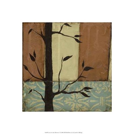 Framed Arts Crafts Silhouette V Print