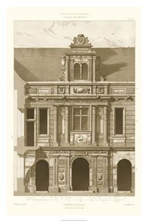 Framed French Architecture I Print