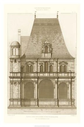 Framed French Architecture II Print