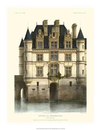 Framed Petite French Chateaux XI Print