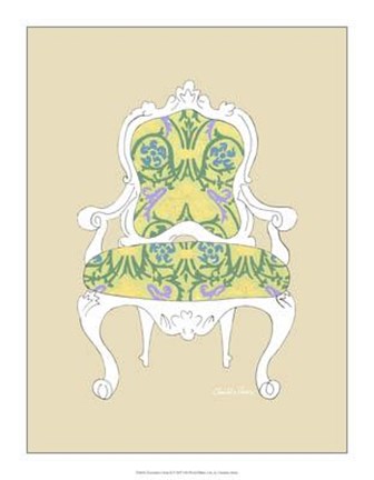 Framed Decorative Chair II Print