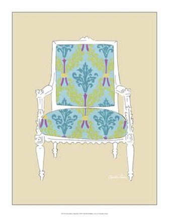 Framed Decorative Chair III Print