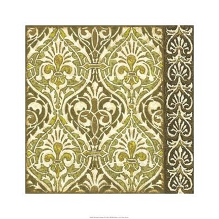 Framed Burnished Arabesque II Print