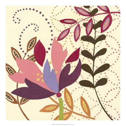 Framed Berry Blossom II Print