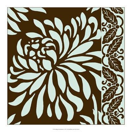 Framed Striking Chrysanthemums I Print