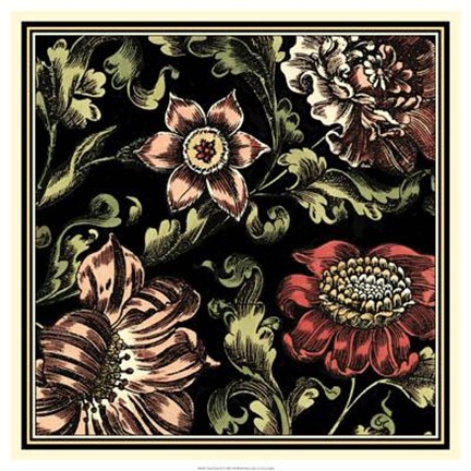 Framed Floral Fancy III Print