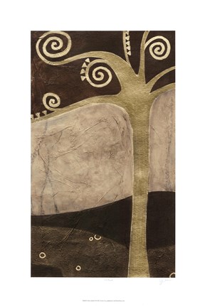 Framed Sylvan Spirals II Print