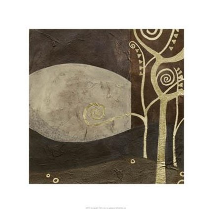 Framed Sylvan Spirals IV Print