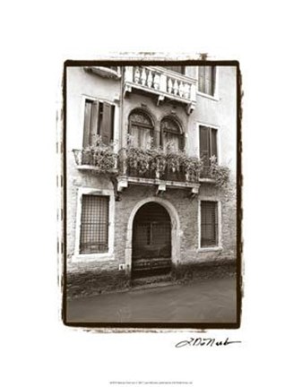 Framed Balcony Doorway Print