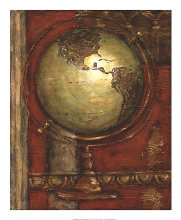 Framed Journey&#39;s Beginning I Print