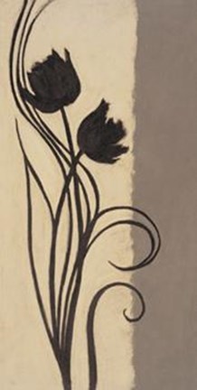 Framed Delicate Silhouette I Print