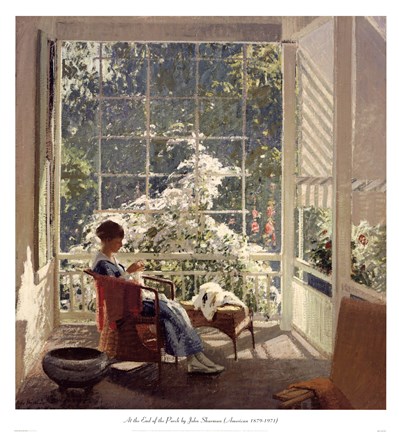 Framed At The End Of The Porch Print
