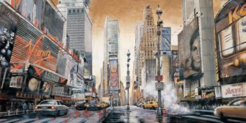 Framed Crossroads (Times Square) Print