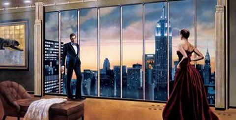 Framed Evening Romance Print