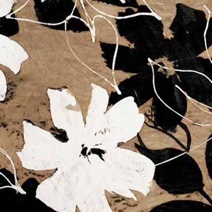 Framed Fleurs II Print