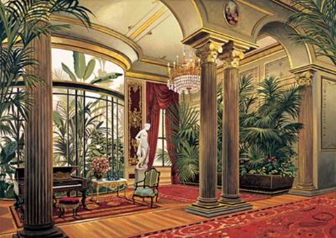 Framed Salle Des Colonnes Print