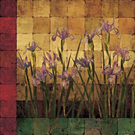 Framed Iris Garden Print