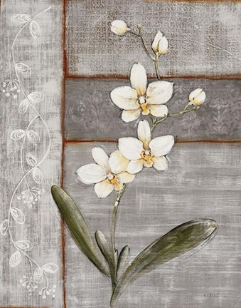 Framed Orchid Shimmer I - Mini Print