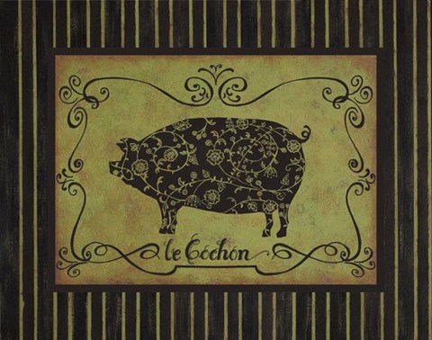 Framed Le Cochon Print