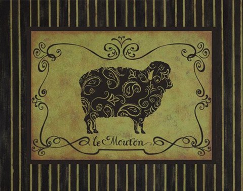 Framed Le Mouton Print
