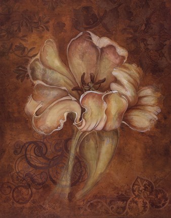 Framed Study In Ecru I Print